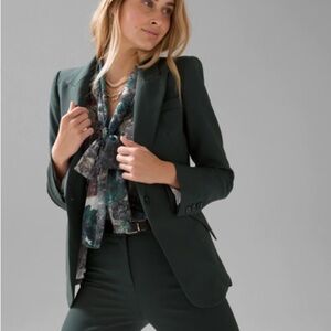 White House Black Market Women's Blazer spruce 2 EUC